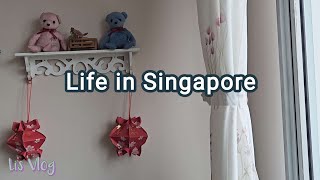 Vlog - Life in Singapore | Office CNY Cater Buffet | Try cook cabbage egg for dinner | Work vlog