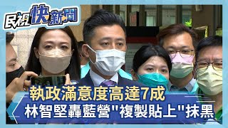 快新聞／滿意度高達7成！林智堅：人在做天在看　轟藍營「複製貼上」抹黑－民視新聞