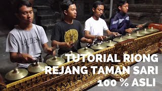 100 % ASLI PUKULAN RIONG REJANG TAMAN SARI