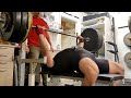 tempo bench pr 122 5 kg x4