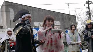 2012.3.19　上杉おもてなし武将隊演武ａｔ春日山（上杉・おきたまコラボ）