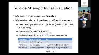 UW Project ECHO (PEC): Assessment and Treatment Planning For Youth Presenting With Suicidality