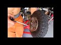 sprocket and ball bearing replacement for super scooter.wmv