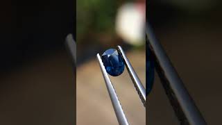 พร้อมใบเซอร์ 1.16กะรัต #พลอยไพลิน มาบิล่า ดิบ เกรด A (Unheated Blue Sapphire) ไม่อบไม่เผา สีน้ำเงิน