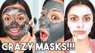 TESTING CRAZY FACE MASKS!!! - TrinaDuhra