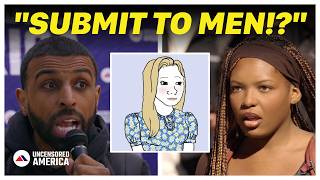 Black Student RAGE QUITS Myron Gaines During Gender Roles Debate