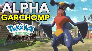 Pokemon Legends Arceus ALPHA GARCHOMP Location & Pokemon Catching Tips!