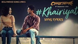 Khairiyat pucho |chhichhorer| sushant Singh| shraddha Kapoor |Lyrics in English