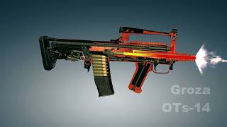 OTs-14 #Groza bullpup assault rifle | 3dGun