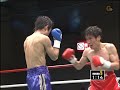 時松友二 熊谷コサカ） vs 佐々木章人（緑） 第56回全日本新人王決定戦フライ級