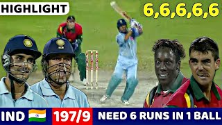 INDIA VS ZIMBABWE COCA COLA CUP 1998 | FULL MATCH HIGHLIGHTS | MOST THRILLING MATCH EVER😱🔥