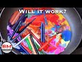 MELTING 500 Crayons & CARVING Into SCULPTURE - Will it work?
