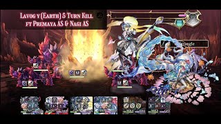 Another Eden v 3.3.100 - Lavog γ (Earth) 5 Turn Kill ft Premaya AS \u0026 Nagi AS (No Guardian)