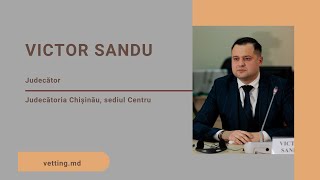 Victor Sandu  | Candidat la funcția de membru în CSM