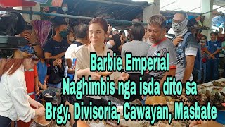 Barbie Emperial Sinalubong ng Mga tao dito sa Brgy. Divisoria, Cawayan, Masbate