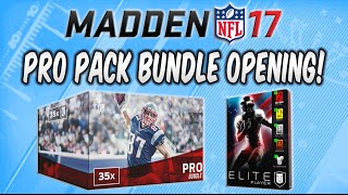 MUT 17 - 35 Pro Pack Bundle Opening & Elite Player Pack Madden 17 Ultimate Team