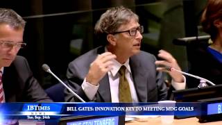 Bill Gates: Innovation Key To Meeting MDG Goals