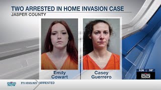 Two women arrested after vehicle gets stuck in mud following Jasper County home invasion