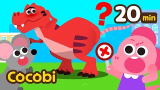 ¡Encuentra la Cola del T-Rex!😲🦖 |  Canciones Infantiles  | Cocobi