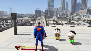 GTA 5 : FRANKLIN ENTERING INSIDE SUPERMAN'S HEAD 😯 TO CONTROL HIS MIND