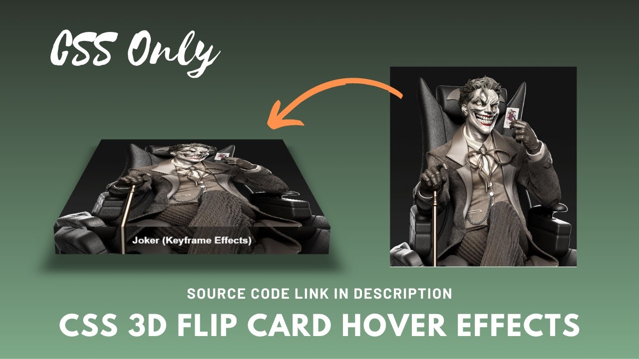 Create 3d Flip Card Hover Animation Effects Using HTML CSS Code Only ...