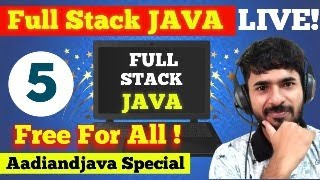JAVA FULL STACK FREE For ALL | Variables and Datatypes in JAVA | aadiandjava |