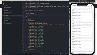 React Native (02) - Part 05 Scroll view flatlist debugging