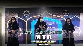 Juara 1 Syarhil Quran MTQ Kec. Banda Sakti Lhokswumawe