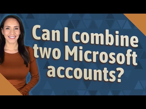 Can I merge two Microsoft accounts?