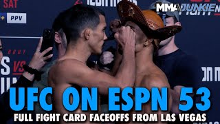 UFC on ESPN 53 Full Fight Card Faceoffs From Las Vegas