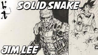 Jim Lee drawing Solid Snake from Metal Gear