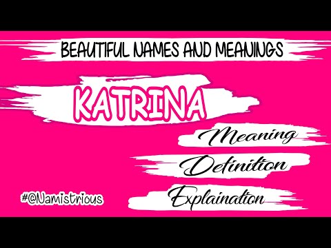 What does Katrina mean name?