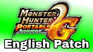 Monster Hunter Portable 2nd G(MHP2G) English Patch Gameplay | PPSSPP Emulator