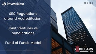 SEC Regulations, Joint Ventures vs. Syndications & Fund of Funds Models  w/ 3 Pillars Law