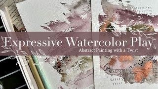 Expressive Watercolor Play: Abstract Painting with a Twist