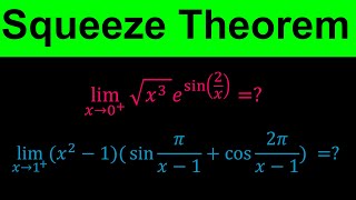 Squeeze Theorem or  Sandwich Theorem for finding limits - Calculus