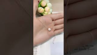 Women's Fashion Frosted Pearl Pendant Necklace Gift Jewelry