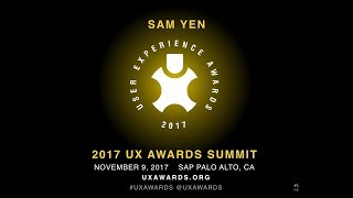 Sam Yen from SAP, UX Awards Gold Sponsor