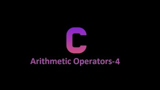Arithmetic operator part- 4