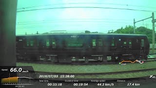 [FHD|ac]相模鉄道・相鉄本線：海老名→横浜駅間(全区間)、11000系 /特急列車、乗車走行シーン。【車窓・側面展望】