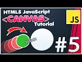 HTML5 Canvas JavaScript Tutorial | Collision detection Canvas objects & elements interaction [#5]