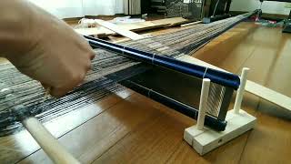 Weave the cloth with the remaining thread ④ Warp winding-thread heddle-weaving