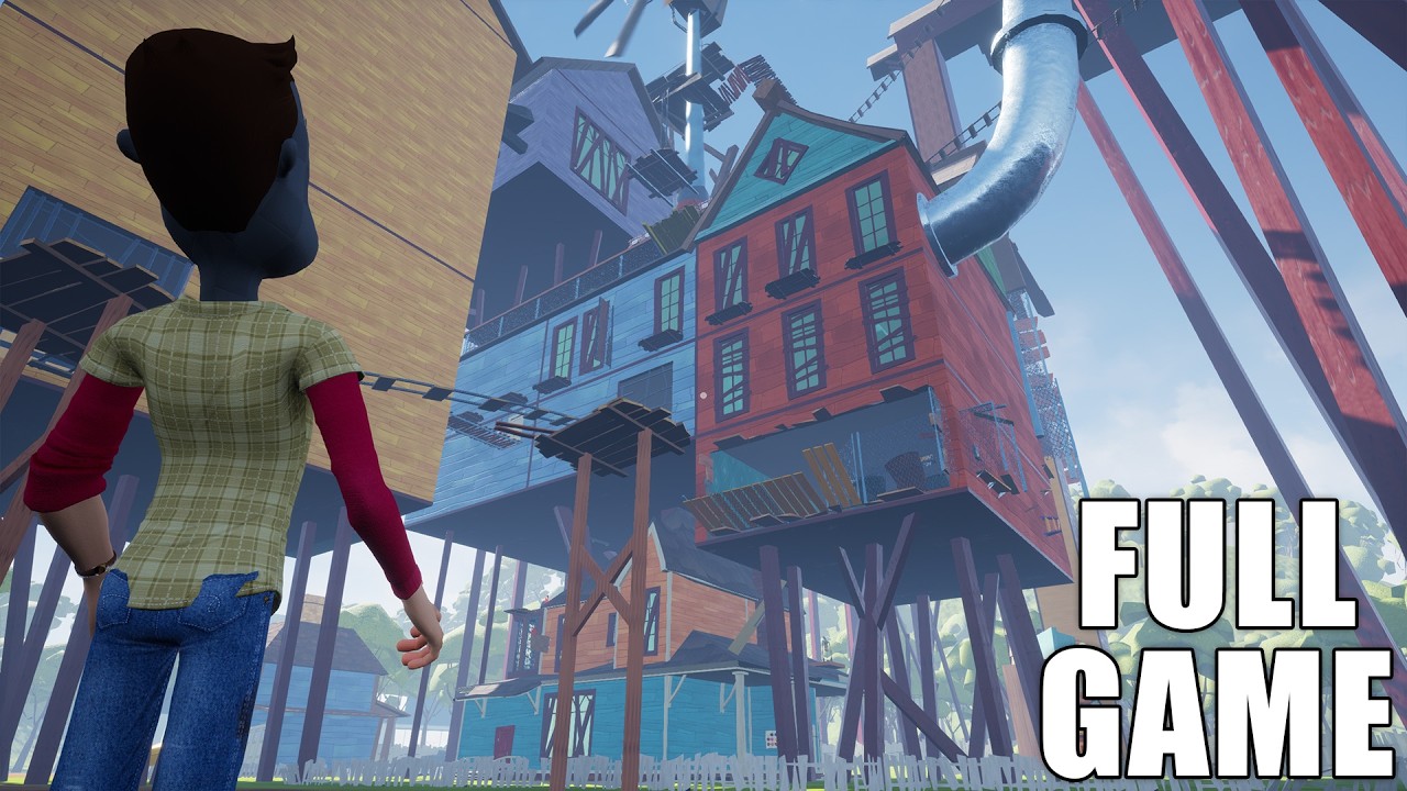 Hello Neighbor Custom Story Remastered Full Game Walkthrough Youtube