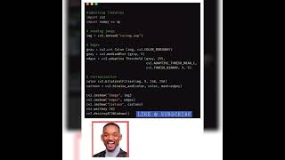 CONVERT IMAGE TO CARTOON 🗿 using PYTHON | #python #ai #iot #blockchain #java #bigdata #python编程