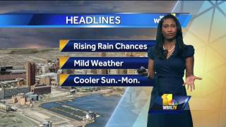 Sun and clouds, mild on Tuesday