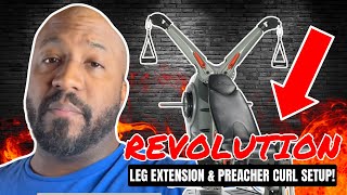 Bowflex Revolution Leg Extension & Preacher Curl Set Up