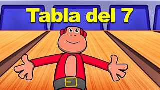 Aprende La Tabla del 7 con El Mono Sílabo. Tablas de Multiplicar. Video Educativo