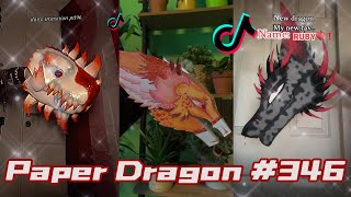 Dragon Puppet Crafts - Paper Dragon TikTok Compilation #346