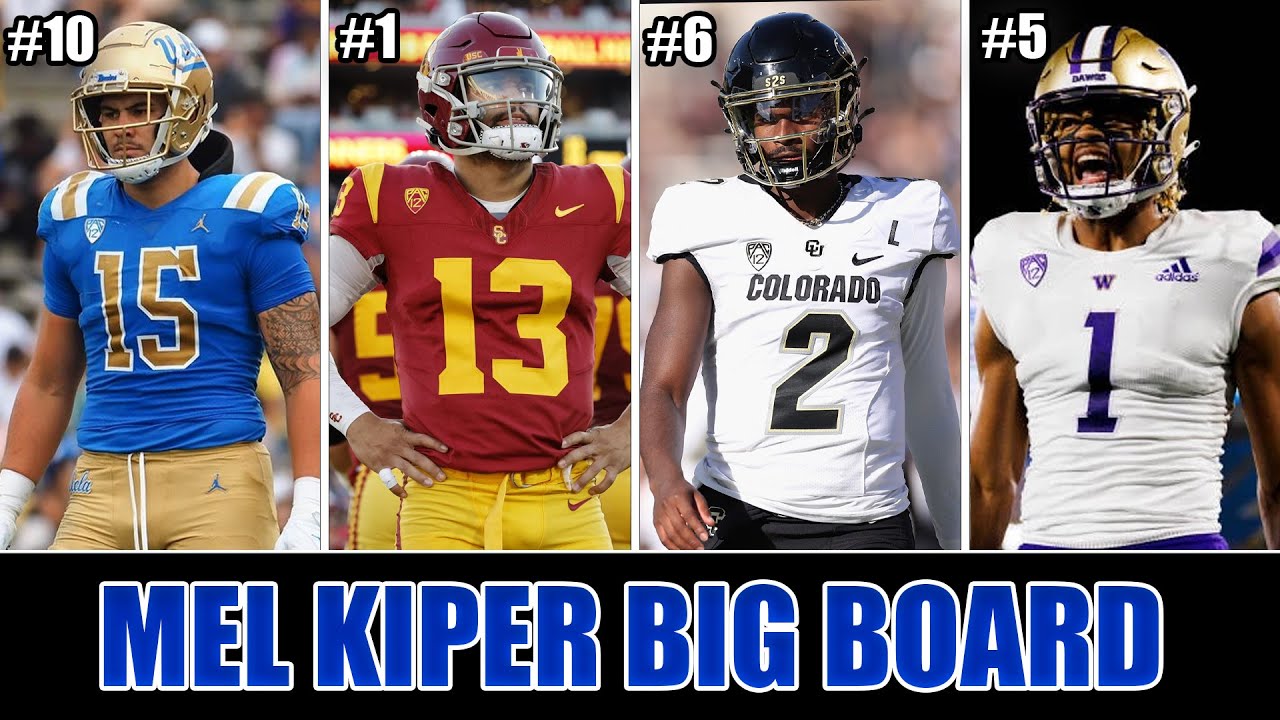 Mel Kiper's 2024 NFL Draft Big Board Reaction | 5 WR In The Top 25 ...