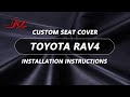 How to install HKZ 2019 2020 2021 2022 2023 Toyota RAV4 custom seat covers- Step-by-Step Guide